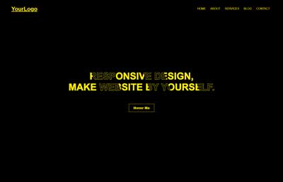 Black and yellow website