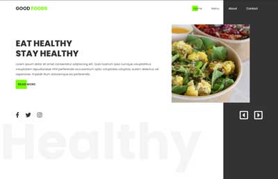 Healthy food website